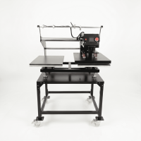 Пневматический термопресс PrintKit HP3804C 2 стола, лазерная подсветка, компрессор, стенд